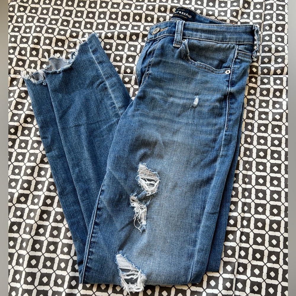 LUCKY BRAND Distressed Skinny Crop Jeans
